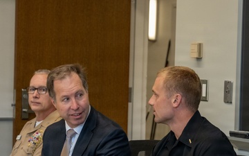 The Honorable Benjamin C. Kohlmann, Assistant Secretary of the Navy for Manpower and Reserve Affairs (ASN M&amp;RA), visits the U.S. Naval Academy.