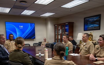 The Honorable Benjamin C. Kohlmann, Assistant Secretary of the Navy for Manpower and Reserve Affairs (ASN M&amp;RA), visits the U.S. Naval Academy.