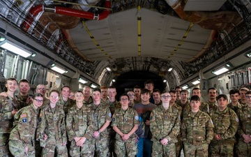 Seneca and Iroquois High School JROTC orientation flight