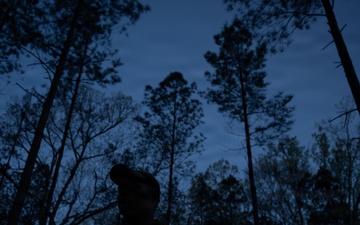 11th SFS Airmen compete during night land navigation