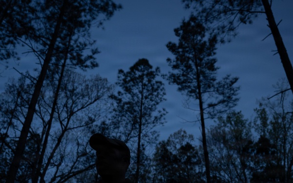 11th SFS Airmen compete during night land navigation