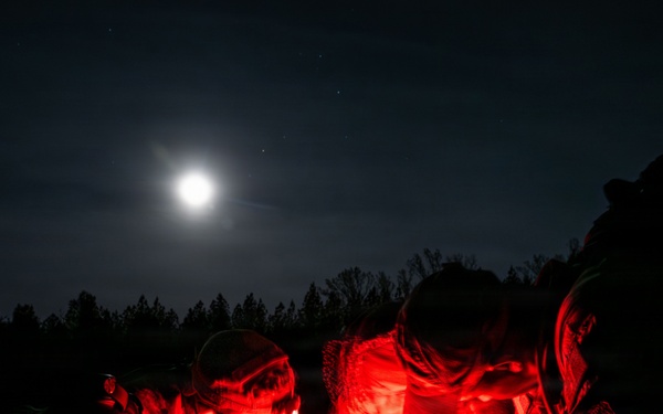 11th SFS Airmen compete during night land navigation