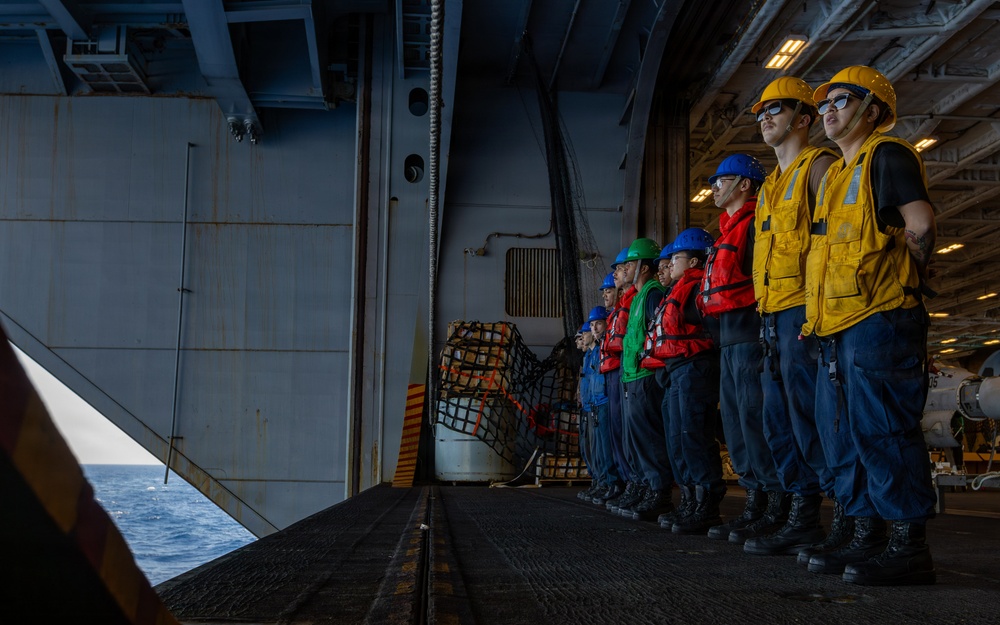 USS Gerald R. Ford (CVN 78) Replenishment-at-Sea Operations