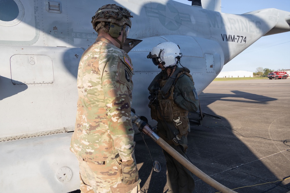 4th Marine Aircraft Wing Conducts Flight Operations with 101st Airborne Division