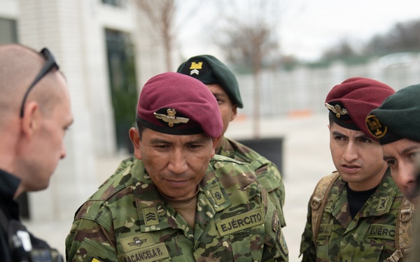 Ecuadorian military visits Kentucky National Guard as part of State Partnership Program