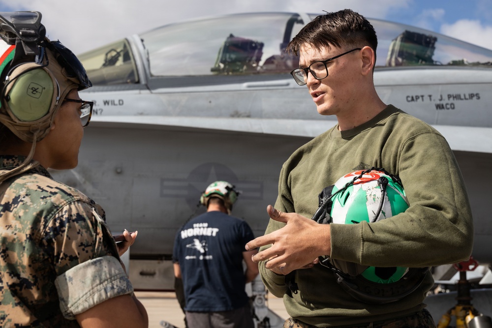 MAG-11 Marines conduct routine maintenance