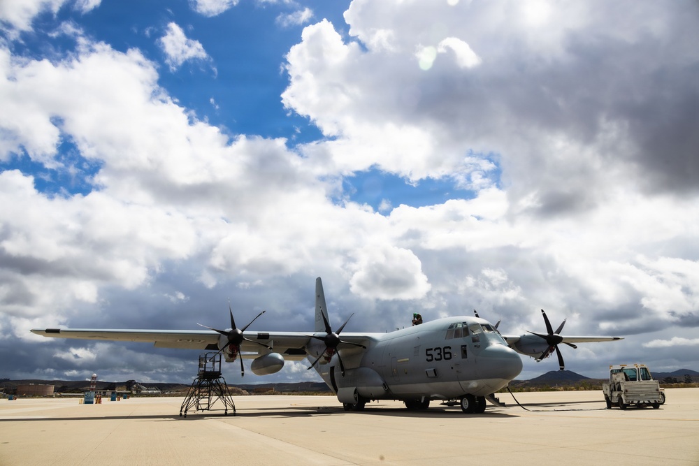 MAG-11 Marines conduct routine maintenance