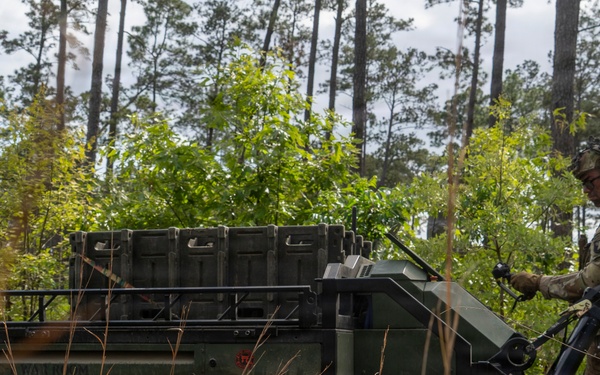 Rakkasan Soldier employs Hunter Wolf UGV to modernize field logistics at JRTC