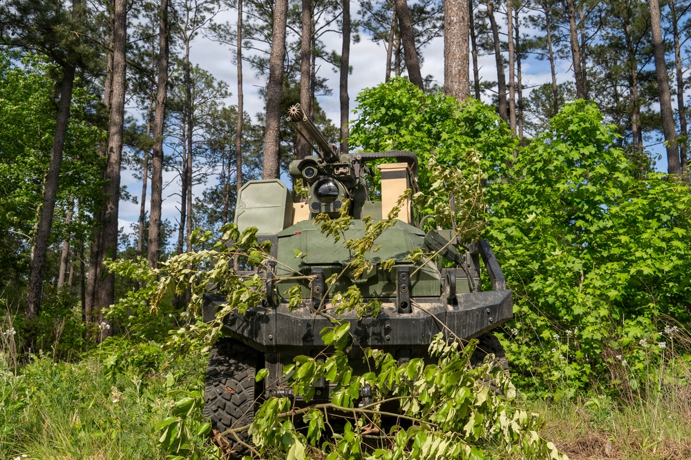 101st Airborne Division (Air Assault) deploys remote weapon system via Hunter Wolf UGV at JRTC
