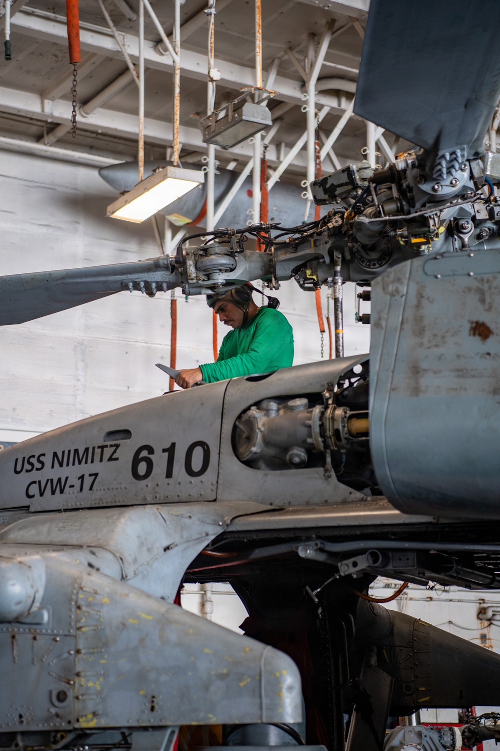 Sailor Conducts Maintainence