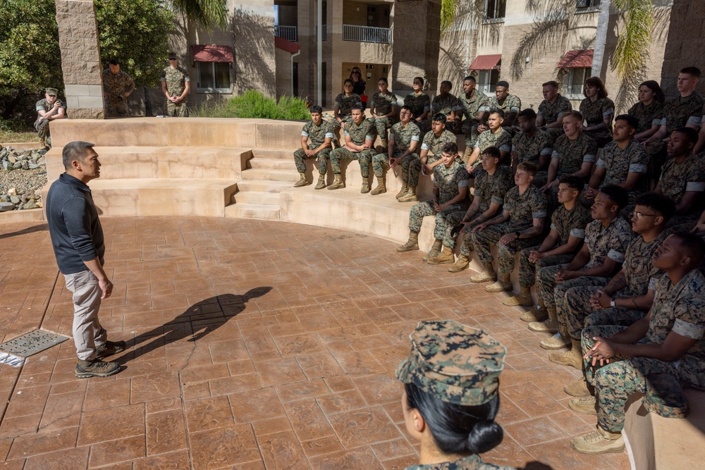 Under Secretary of the Navy visits Marines during Operation Clean Sweep IV
