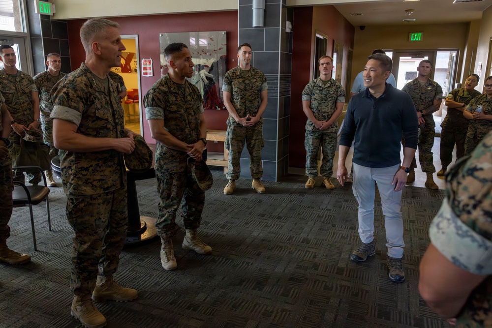 Under Secretary of the Navy visits Marines during Operation Clean Sweep IV