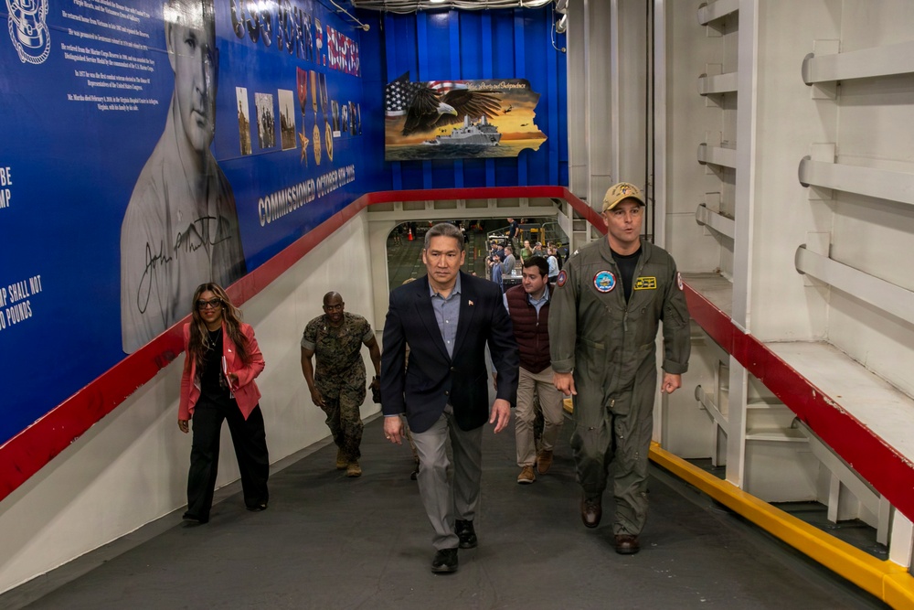 Under Secretary of the Navy visits USS John P. Murtha