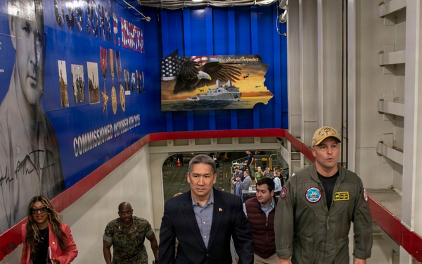 Under Secretary of the Navy visits USS John P. Murtha