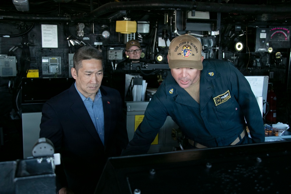 Under Secretary of the Navy visits USS John P. Murtha