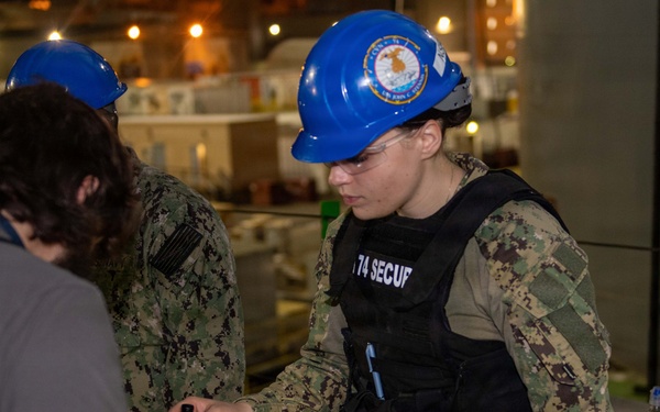 Stennis Security Sailors Check Bags