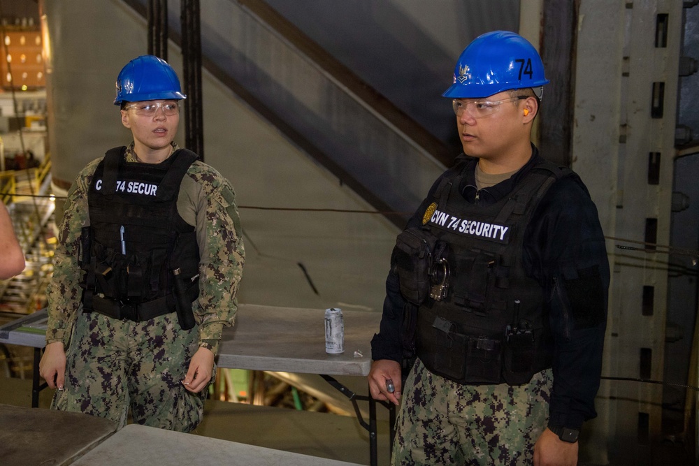 Stennis Security Sailors Check Bags