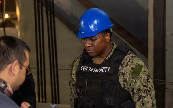 Stennis Security Sailors Check Bags