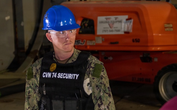 Stennis Security Sailors Check Bags