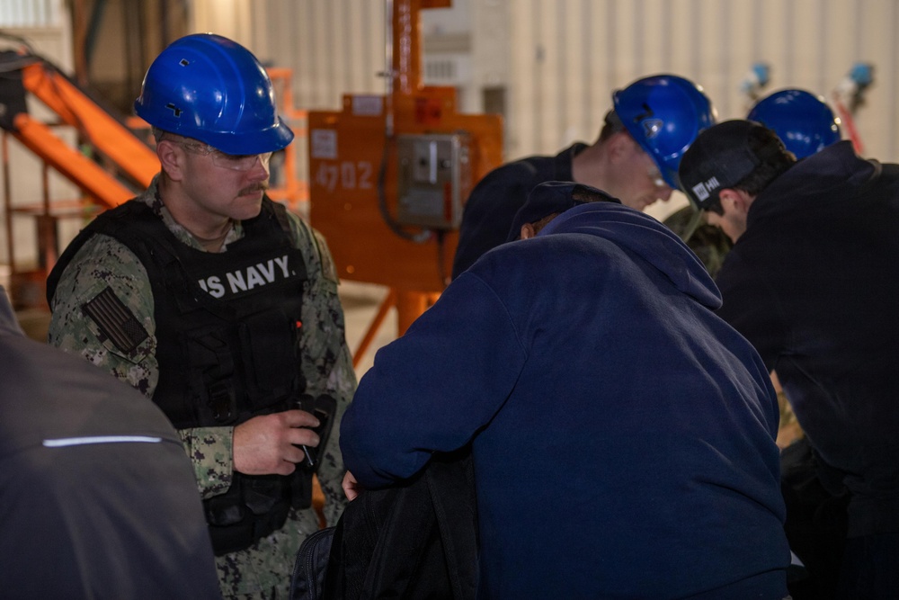 Stennis Security Sailors Check Bags