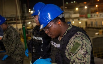 Stennis Security Sailors Check Bags