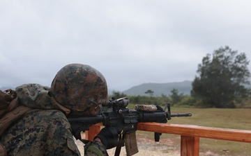 U.S. Marines participate in live-fire range during Communication Strategy and Operations Field Training Exercise