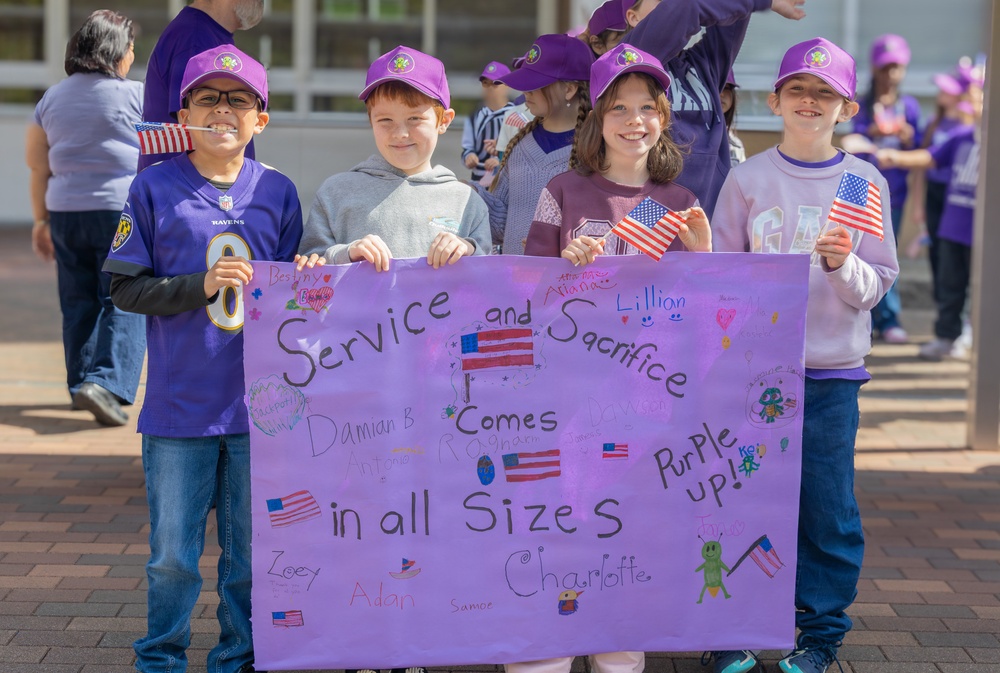 Ikego Elementary Holds Month of the Military Child Parade