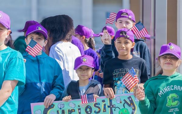Ikego Elementary Holds Month of the Military Child Parade