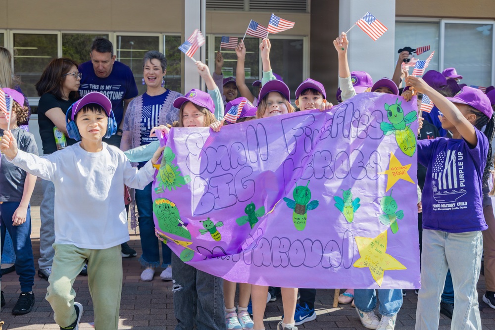 Ikego Elementary Holds Month of the Military Child Parade