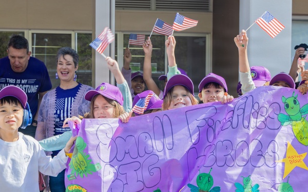 Ikego Elementary Holds Month of the Military Child Parade