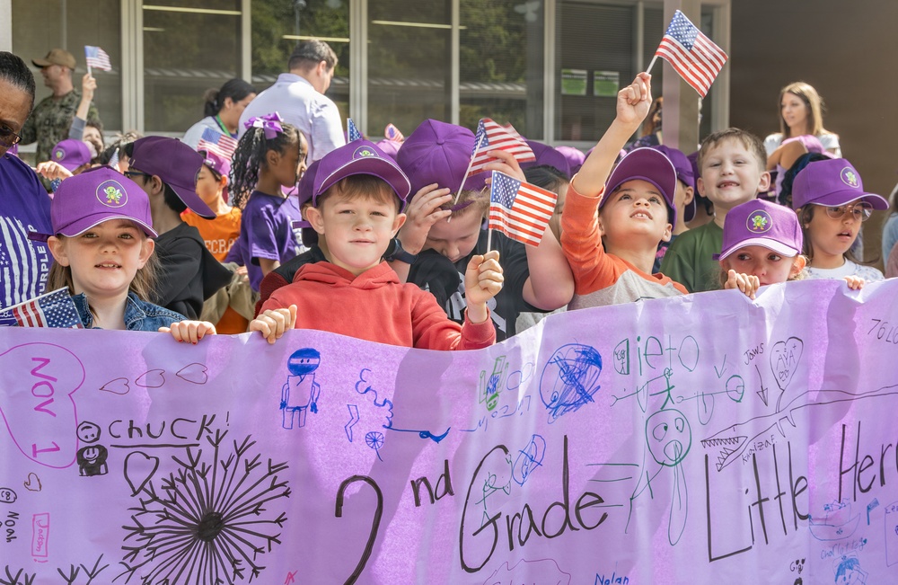 Ikego Elementary Holds Month of the Military Child Parade