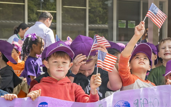Ikego Elementary Holds Month of the Military Child Parade