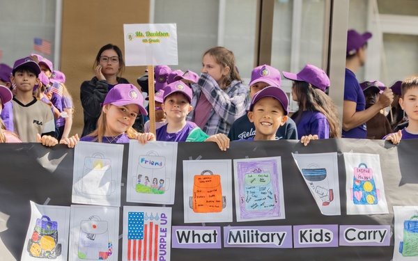 Ikego Elementary Holds Month of the Military Child Parade