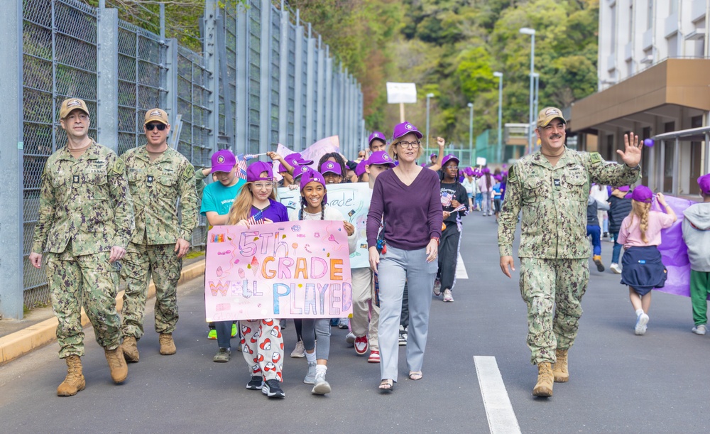 Ikego Elementary Holds Month of the Military Child Parade