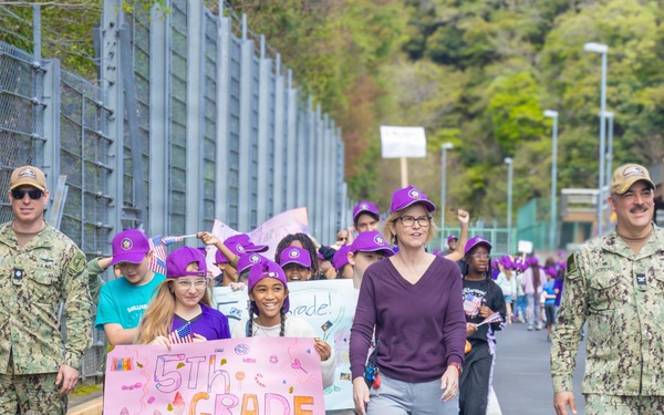 Ikego Elementary Holds Month of the Military Child Parade