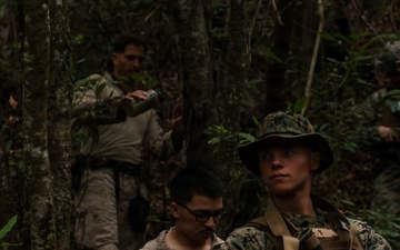 U.S. Marines conduct close quarters combat training during Communication Strategy and Operations Field Training Exercise