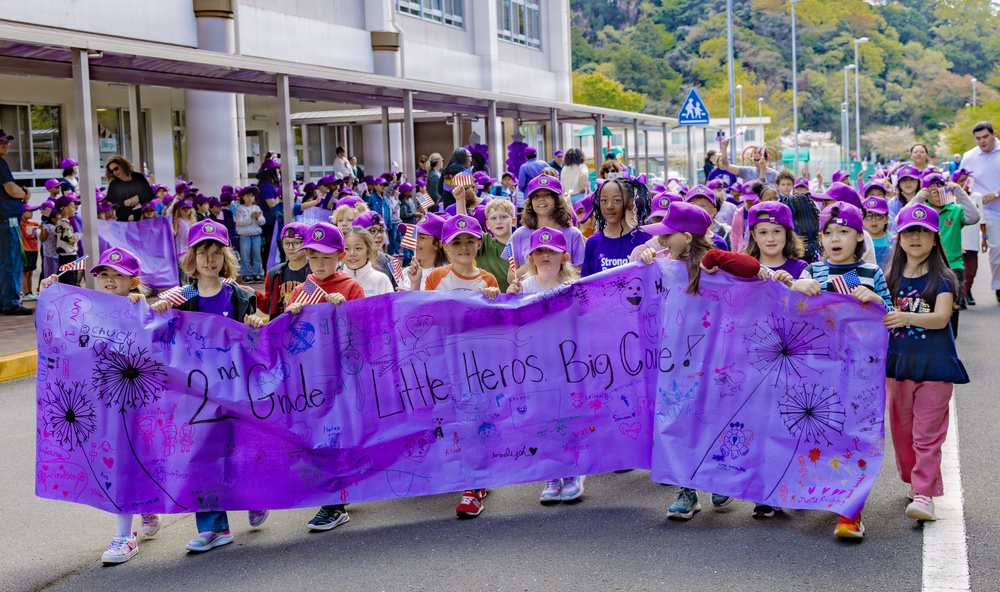 Ikego Elementary Holds Month of the Military Child Parade