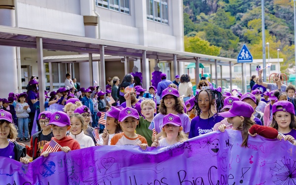 Ikego Elementary Holds Month of the Military Child Parade
