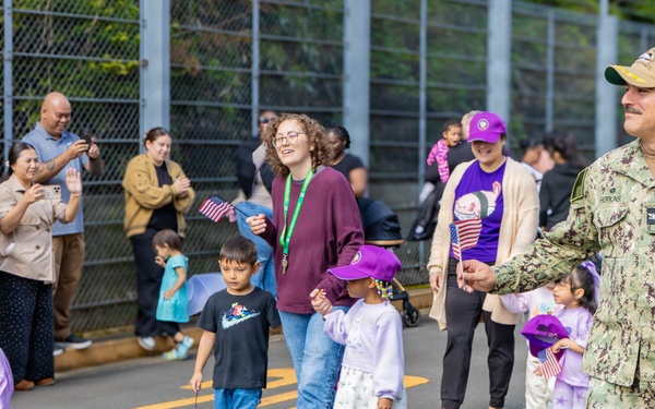 Ikego Elementary Holds Month of the Military Child Parade