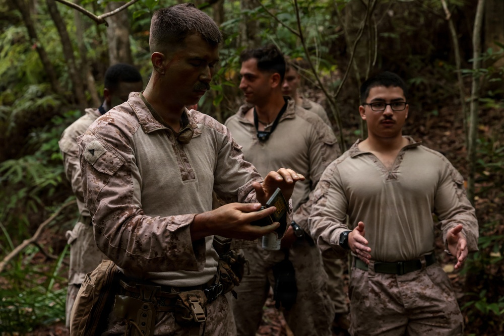 U.S. Marines conduct close quarters combat training during Communication Strategy and Operations Field Training Exercise