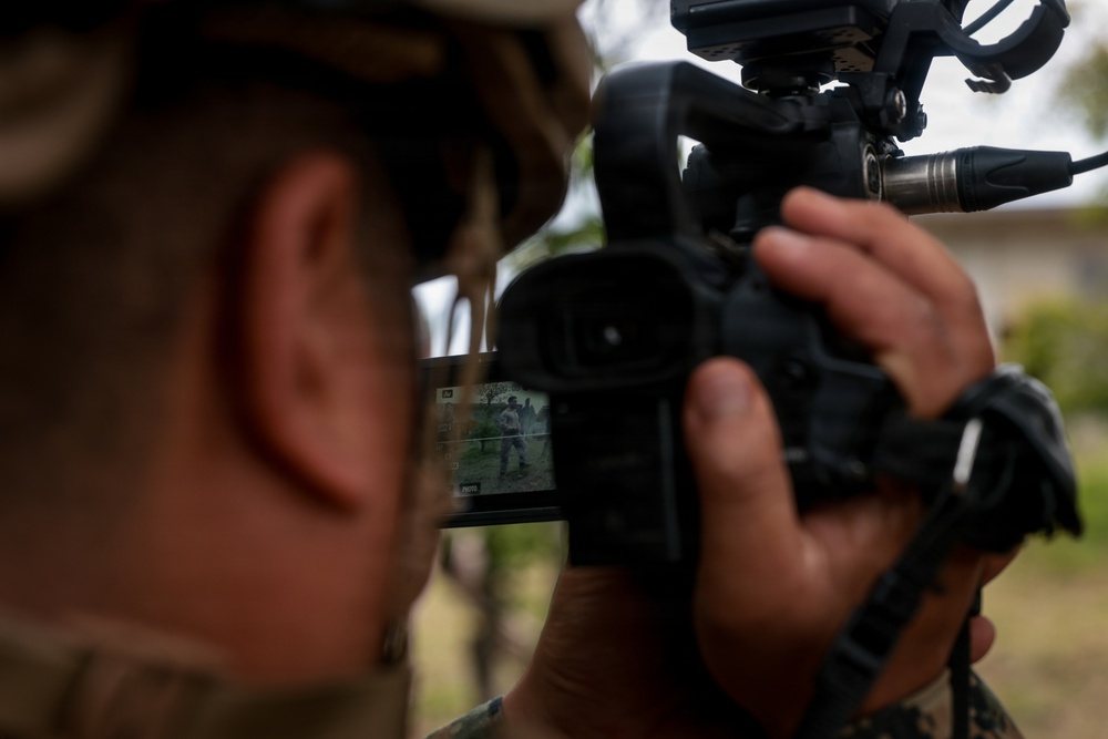 U.S. Marines conduct close quarters combat training during Communication Strategy and Operations Field Training Exercise