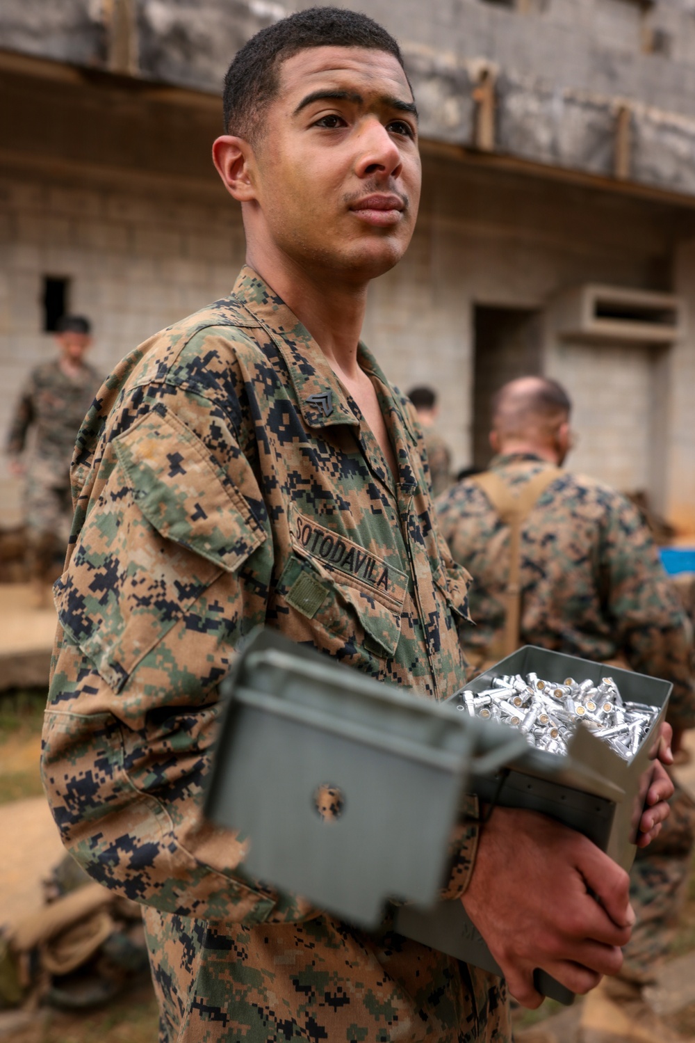 U.S. Marines conduct close quarters combat training during Communication Strategy and Operations Field Training Exercise