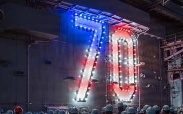 USS Carl Vinson (CVN 70) conducts aircraft fire fighting drill
