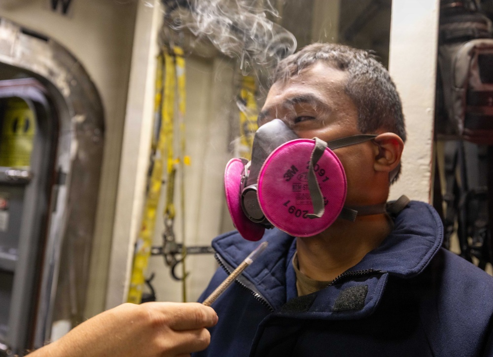 Respirator Testing Onboard USS Truxtun