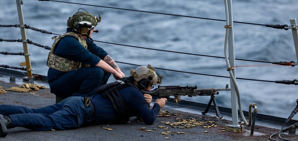 USS Truxtun Conducts Live Fire Exercise