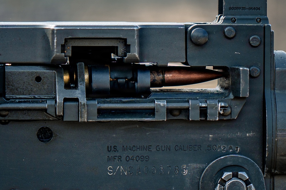 U.S. Marines Participate in a Machine Gun Range on Rodriguez Live Fire Complex