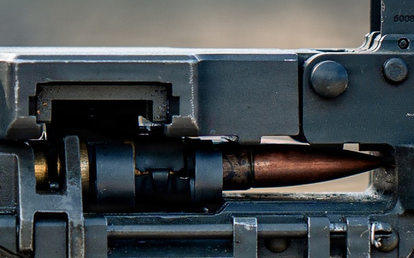 U.S. Marines Participate in a Machine Gun Range on Rodriguez Live Fire Complex