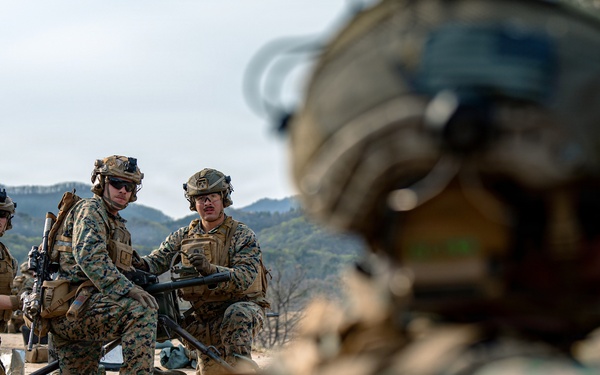 U.S. Marines Participate in a Machine Gun Range on Rodriguez Live Fire Complex