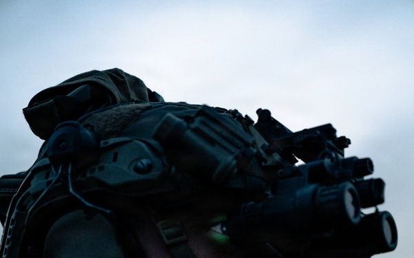 U.S. Marines Participate in a Machine Gun Range on Rodriguez Live Fire Complex