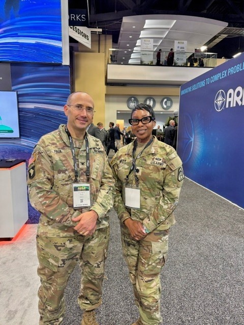 LTC Morgan and COL Paul at AUSA 2025